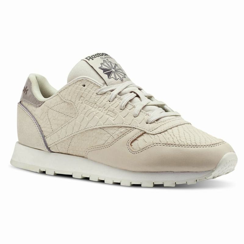 Reebok Classic Leather Shoes Womens Beige India LF3623OH